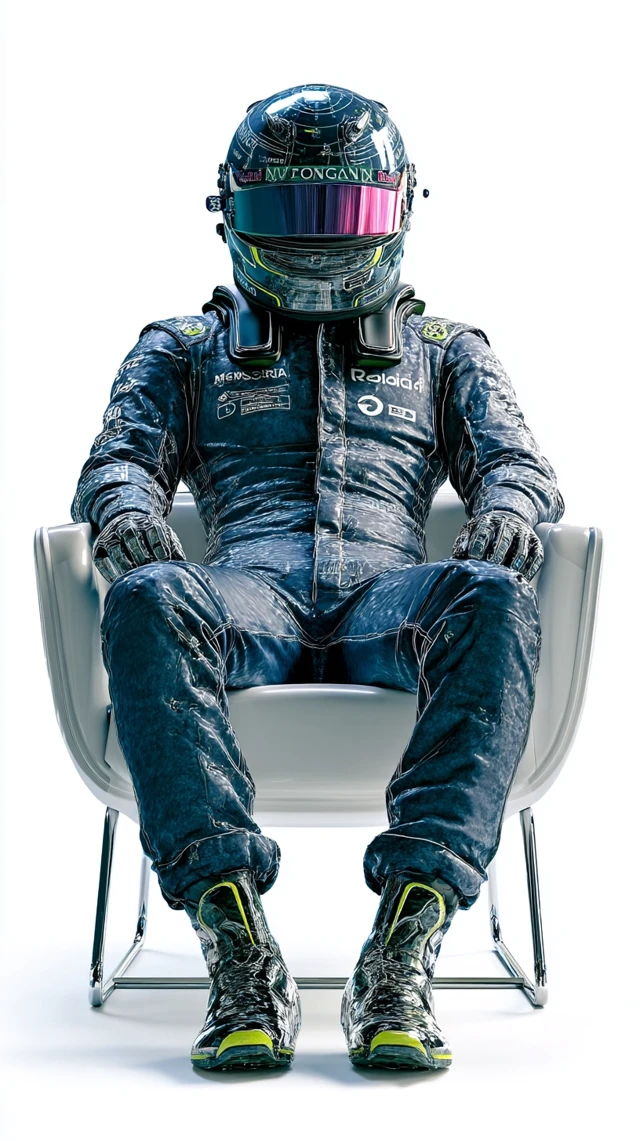 Formula 1 Driver Realistic Portrait