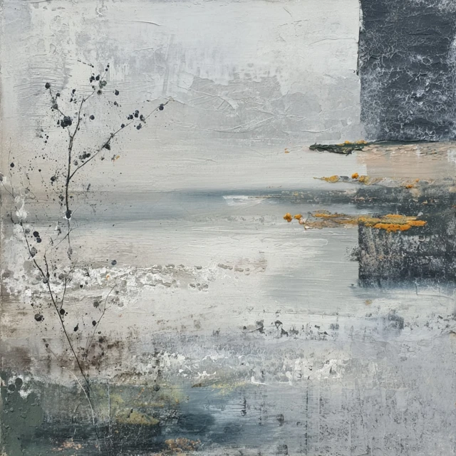 Wabi Sabi Abstract Painting Modern Art Decor