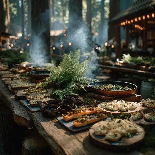 Forest Catering Lunch A Delicious Outdoor Feast