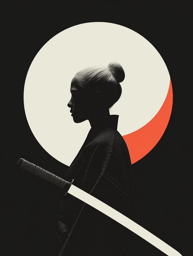 Elegant Samurai Woman Fantasy Art