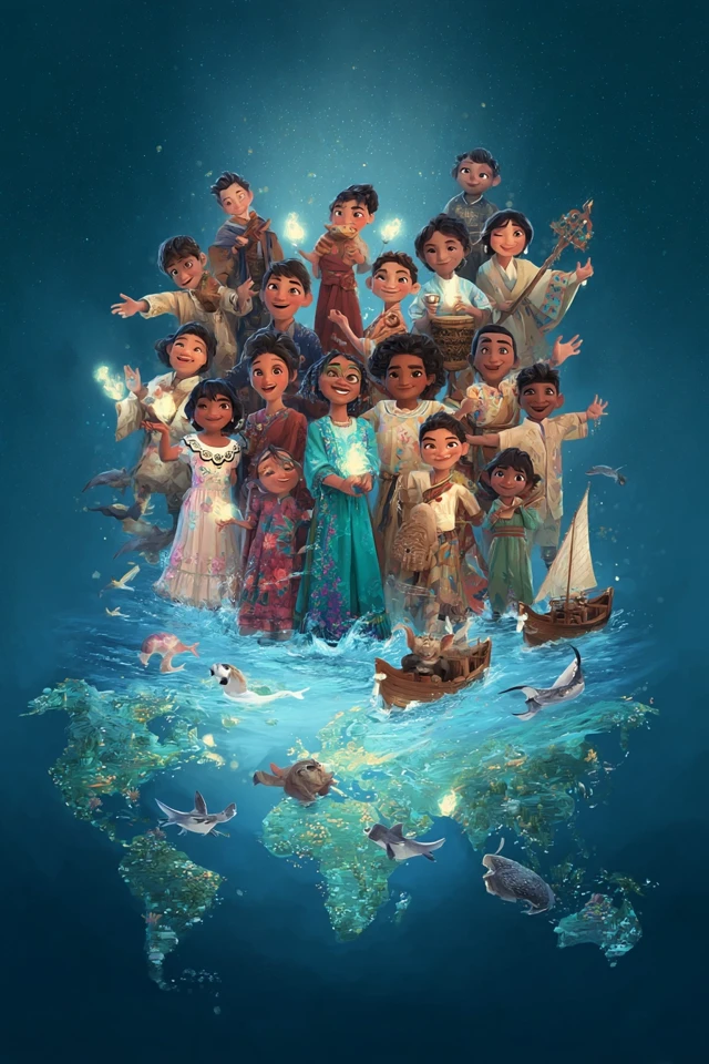 Children of the World United Illustration