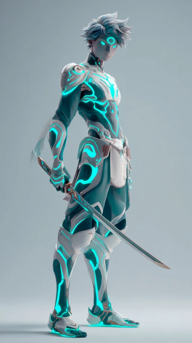 Erlang Shen 3D Illustration War God Cool Pose