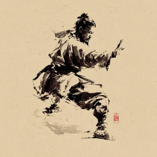 Ancient Chinese Kung Fu Painting