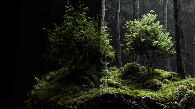Dark Micro Forest Wallpaper Nature Abstract