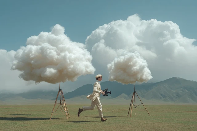 Wes Anderson Cloud Runner Fashion Editorial