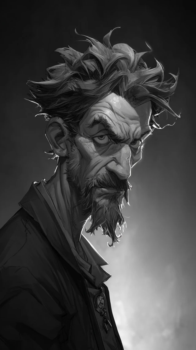 Unique Man Portrait Artwork