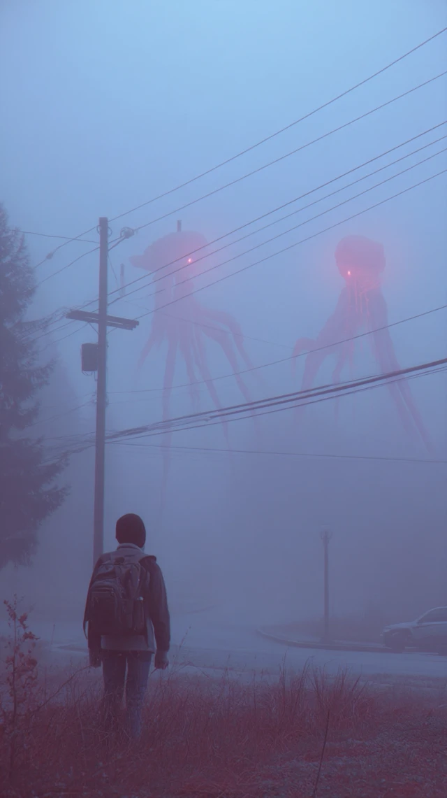 Foggy Encounter A Stranger in the Mist