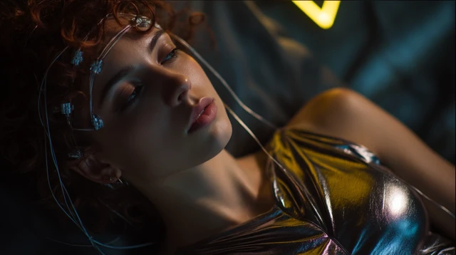 Cyberpunk Model Futuristic Fashion Photography