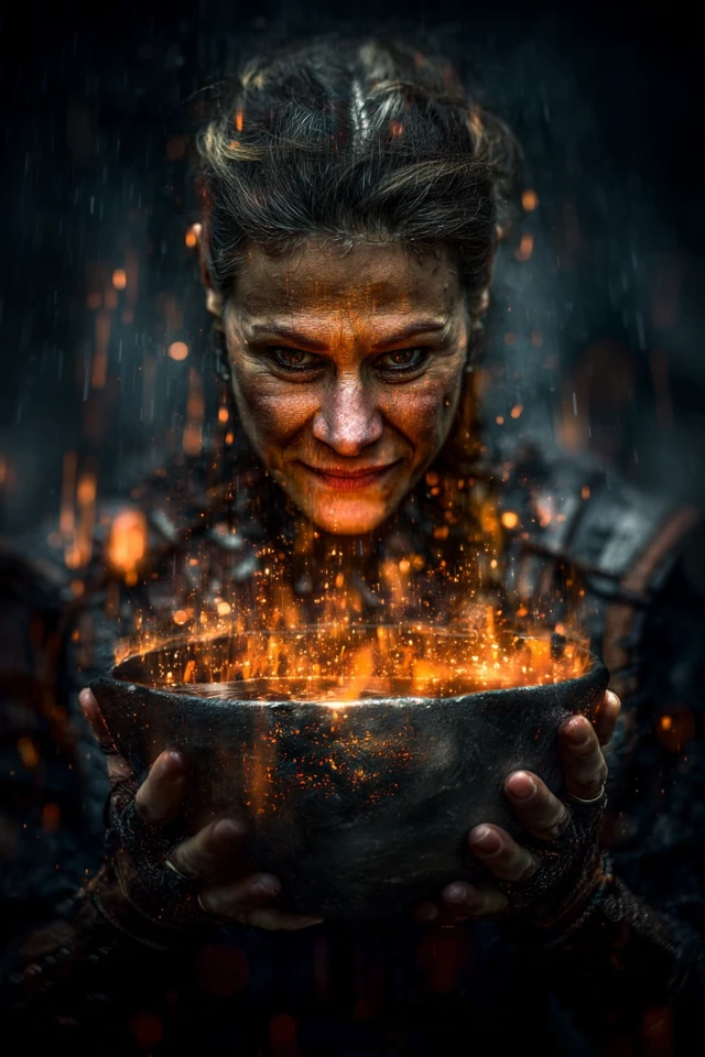 Viking Woman Ritual Prophecy of War