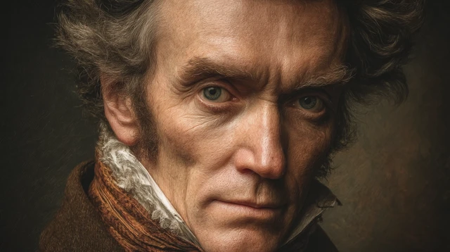 Portrait of Søren Kierkegaard Realistic Painting