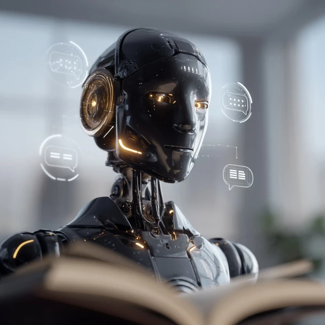 Futuristic AI Assistant Digital Interface Holographic