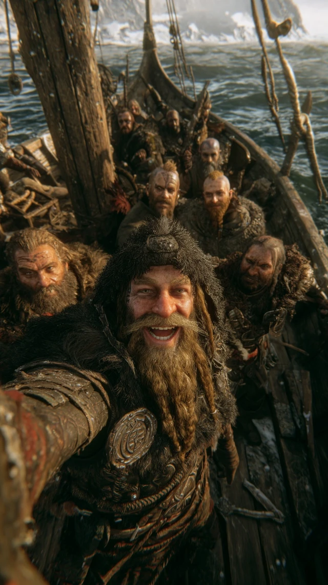 Viking Selfie Drakkar Adventure