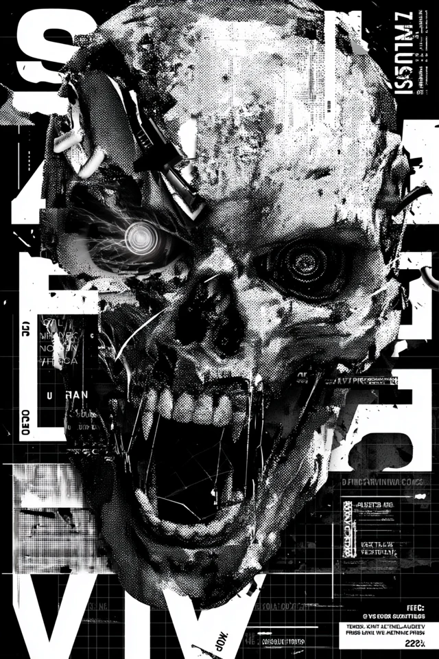 S2H Magazine Cover: Grunge Robot Villain
