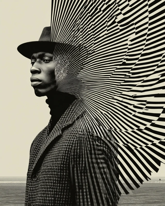 Original Signal Cloaked in Form Artistic Portrait