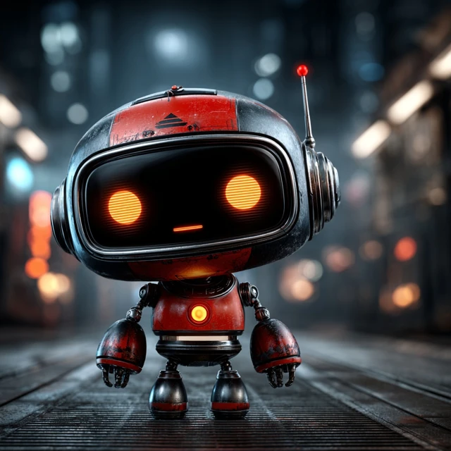Futuristic Robot Mascot AI Orb Helper