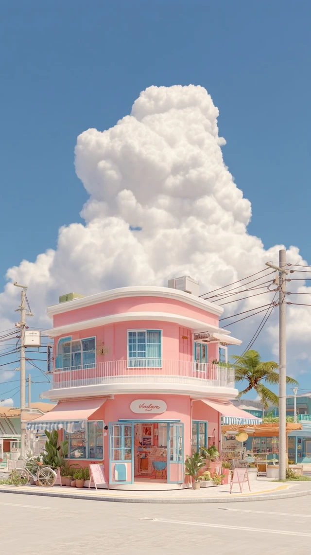 Valentines Day Store Anime Style Tropical Island
