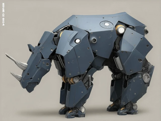 Mecha Rhino - Futuristic Robot Animal
