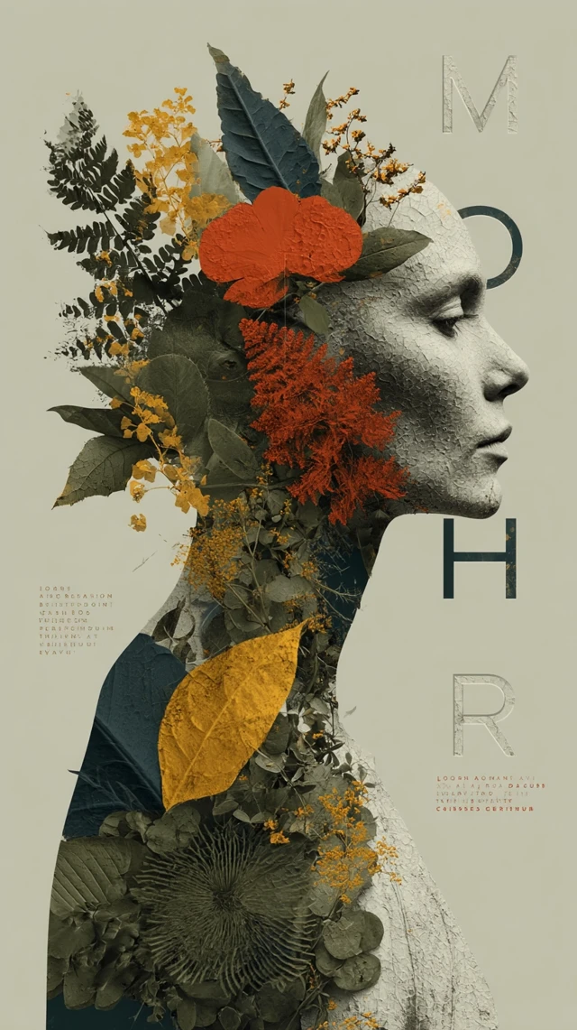 Mothers Day Poster: Elegant Art and Floral Design