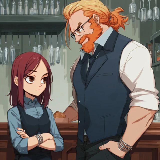 Anime Hotel Receptionist and Bartender