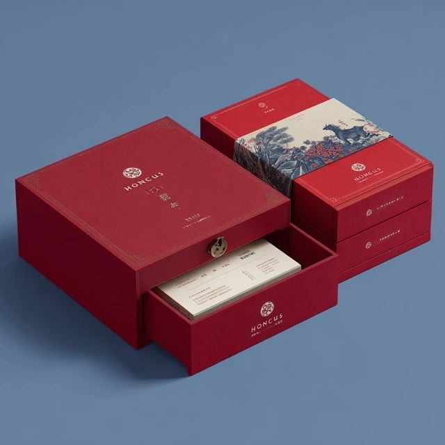 Mongolian Horse Gift Box Packaging Design Elegant and Refined