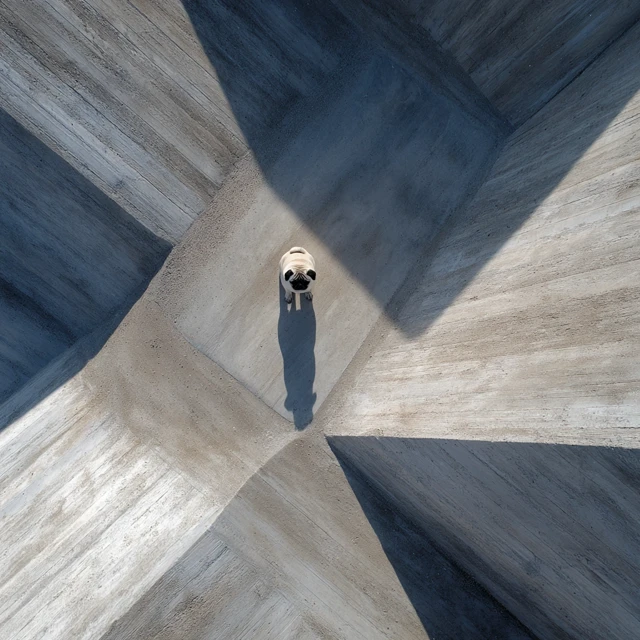 Pug Dog and Geometric Patterns in Nature