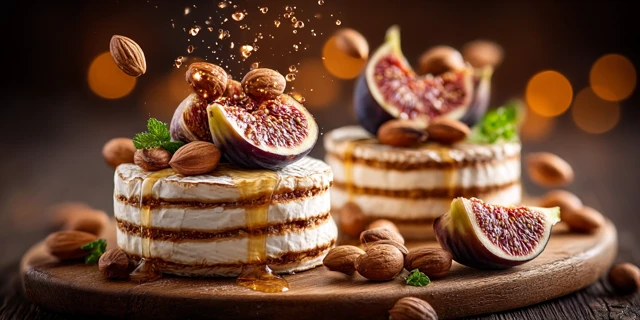 Artisanal French Cheese with Figs and Nuts