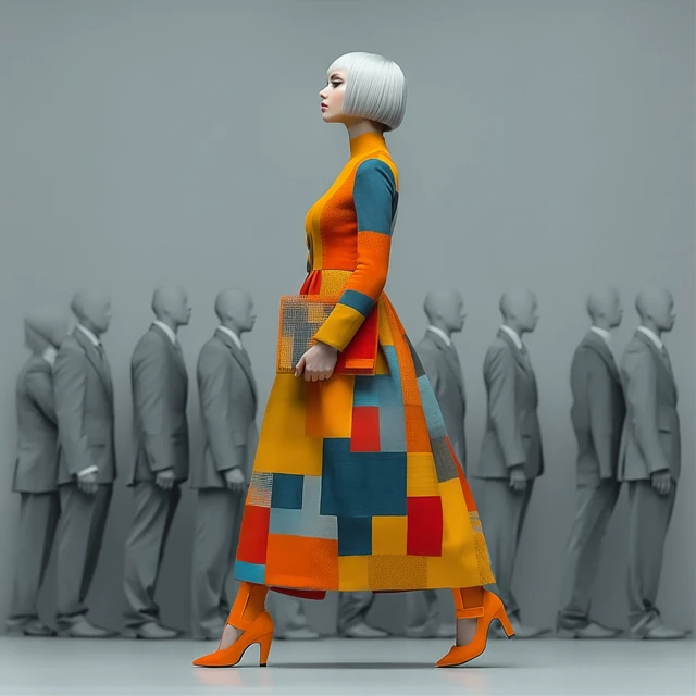 Creative Designer Against Conformity Fashion Photo