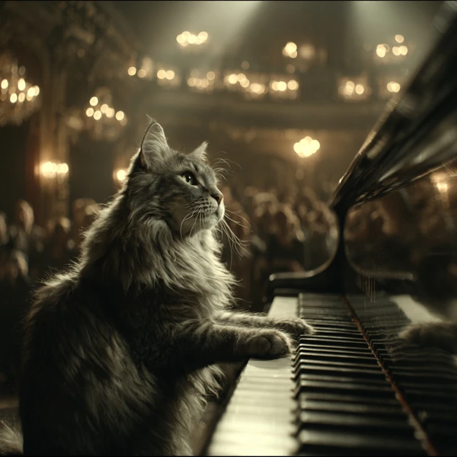 Majestic Cat Piano Solo Epic Performance