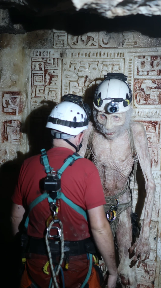 Mayan Temple Exploration Researchers and Alien