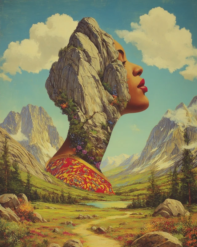 Avant Garde Double Exposure Nature Art