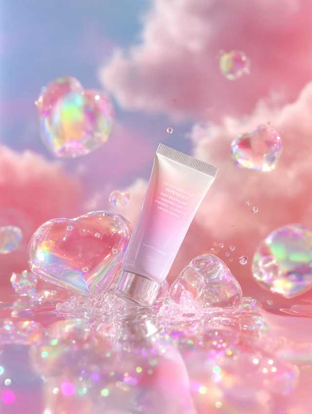 Pastel Skincare Product Photography Dreamy Aesthetic