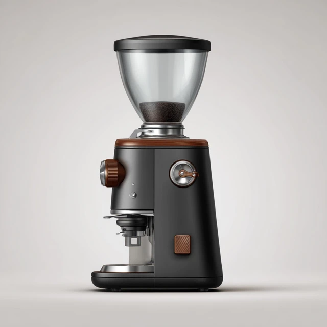 Electric Coffee Grinder Isolated On White