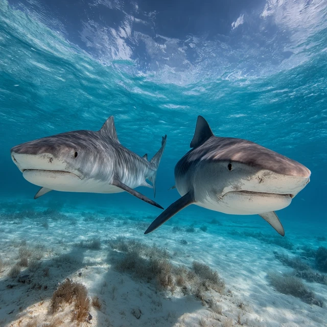 Underwater Tiger Sharks: Stunning Photography