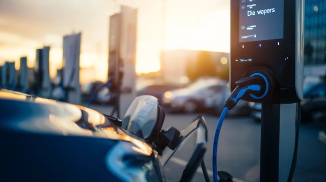 EV Charging Station Close-Up: Technology and Innovation