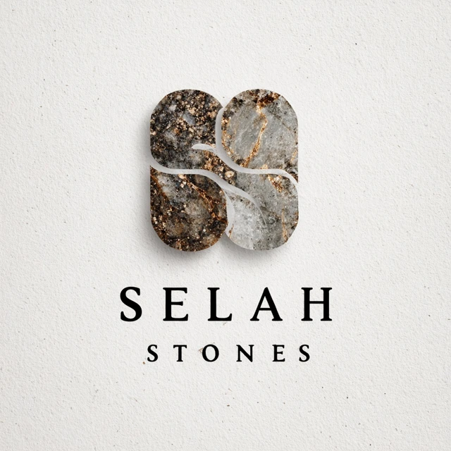 Selah Stones Logo Design Heavenly Light Gold