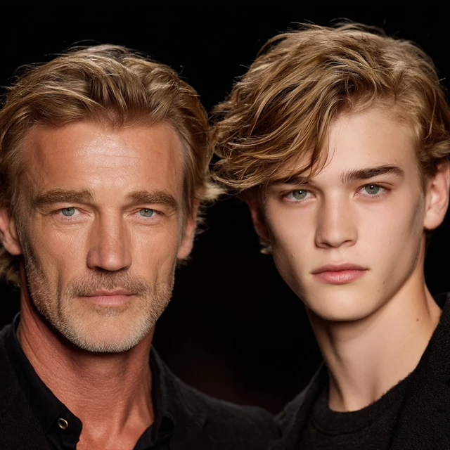 Father and Son Models Handsome Lookalikes