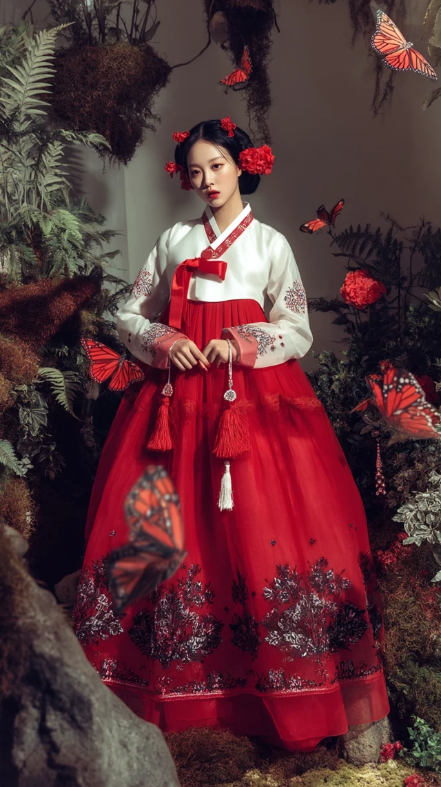 Kpop Idol in Hanbok Enchanted Forest
