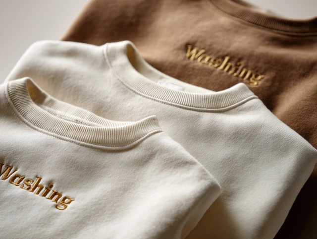 Minimalist Embroidered Sweatshirts Product Photography