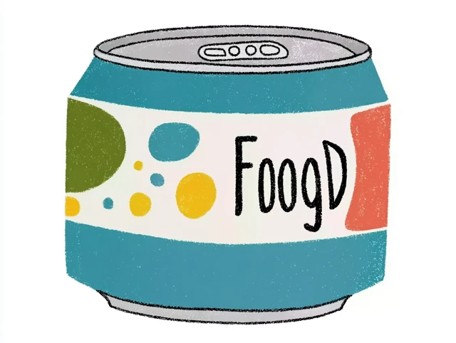 Cute Food Can Illustration Vector Coloring Minimalism