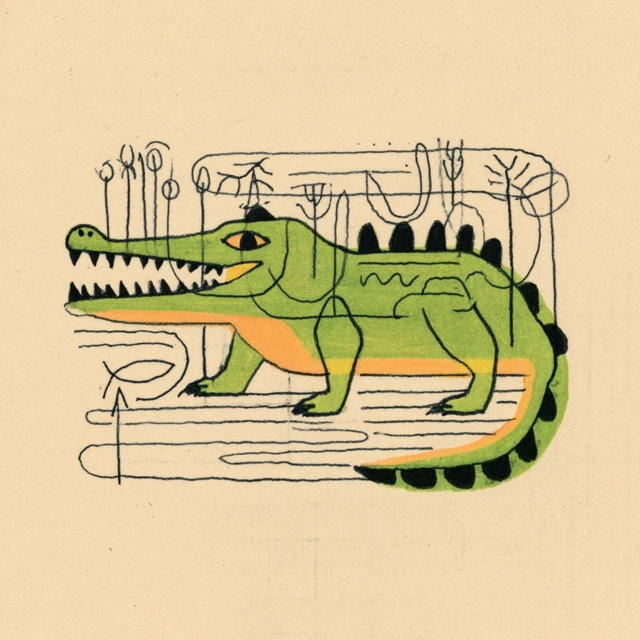 Crocodile Day Illustration Art