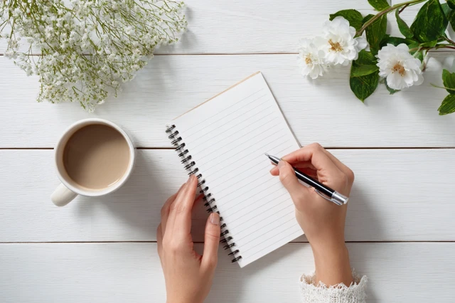 Writing To Do List Minimal Desk Flat Lay