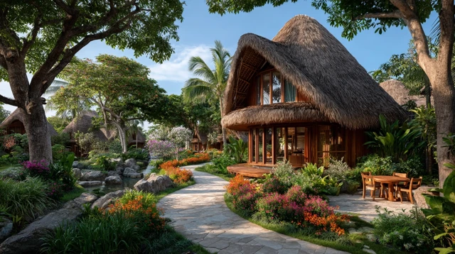 Tropical Resort Landscape Eco Friendly Architecture