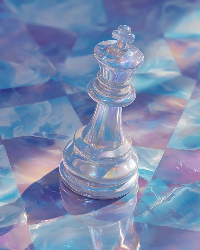 Chess King Artwork Minimalist Surrealist