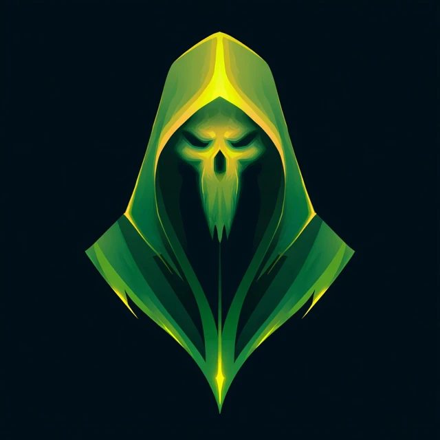 Grim Reaper Logo Vector Art Scary Design