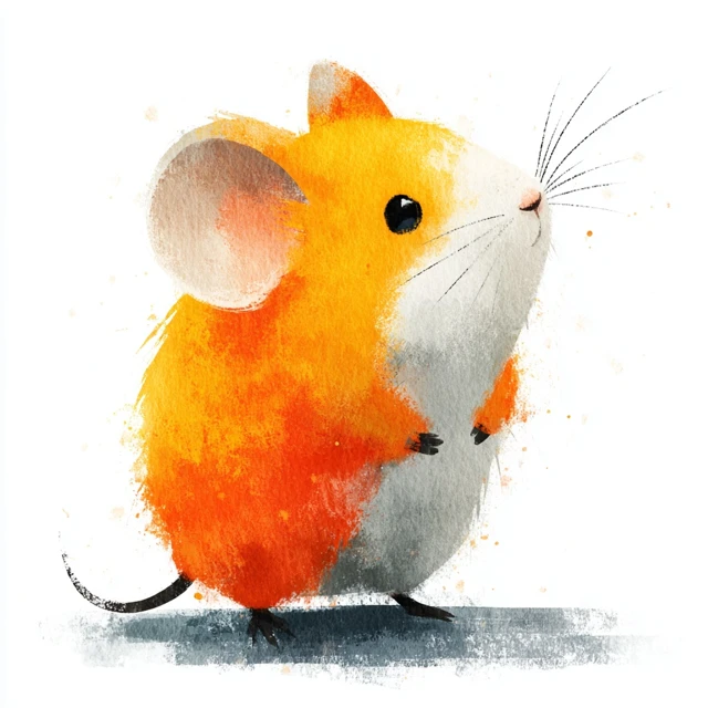Cute Mouse Illustration for Childrens Book