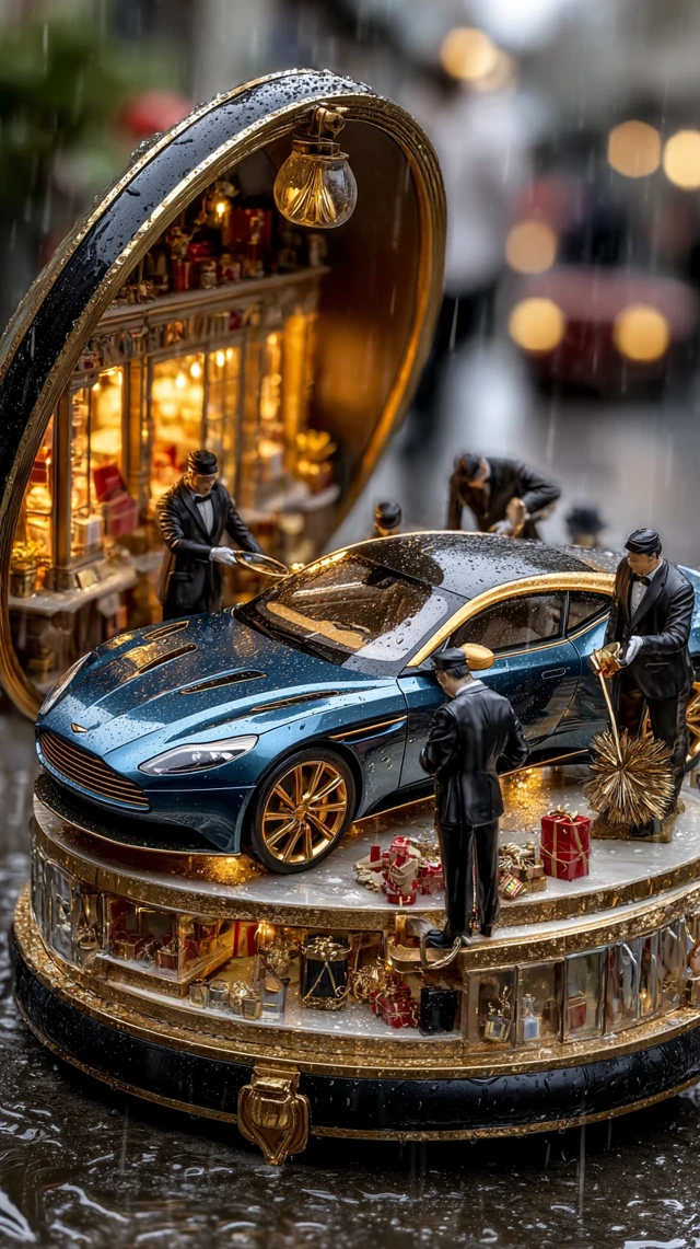 Aston Martin Smart Key Diorama Miniature Luxurious