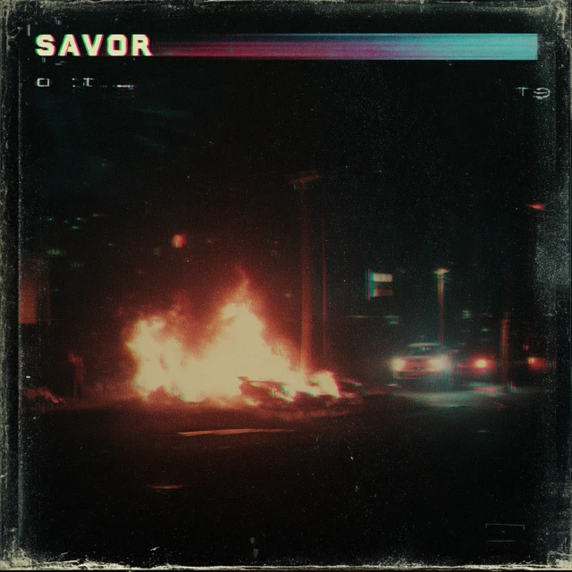 SAVIOR Cover Art Retro Futuristic Aesthetic