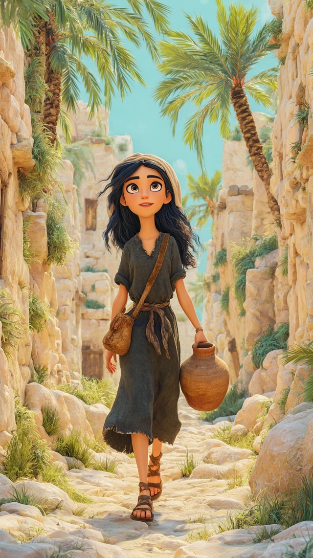 Samaritan Woman Running 3D Animation
