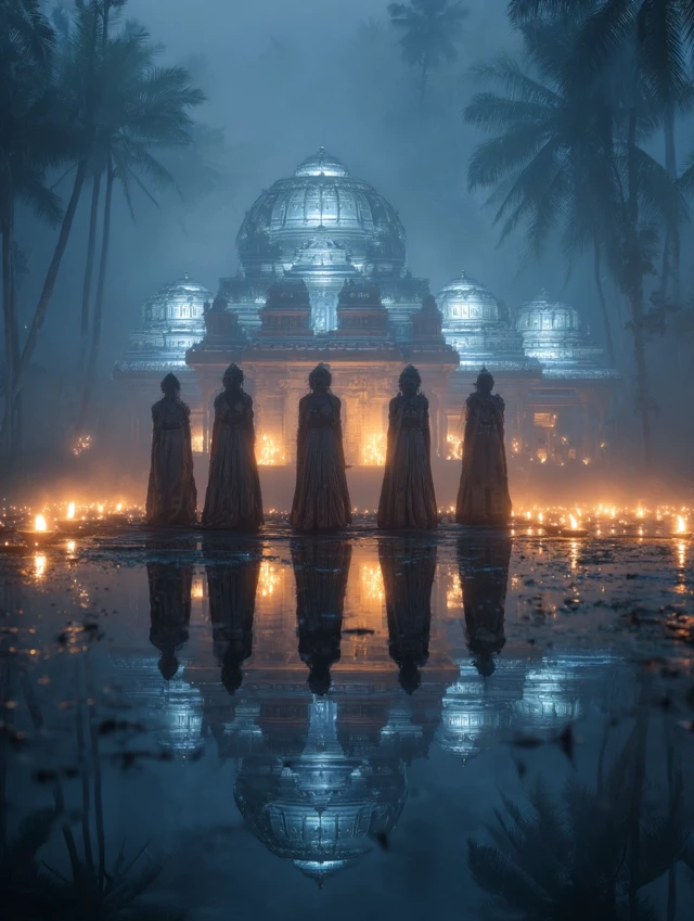 Ancient Goddesses in Futuristic Kerala Temple