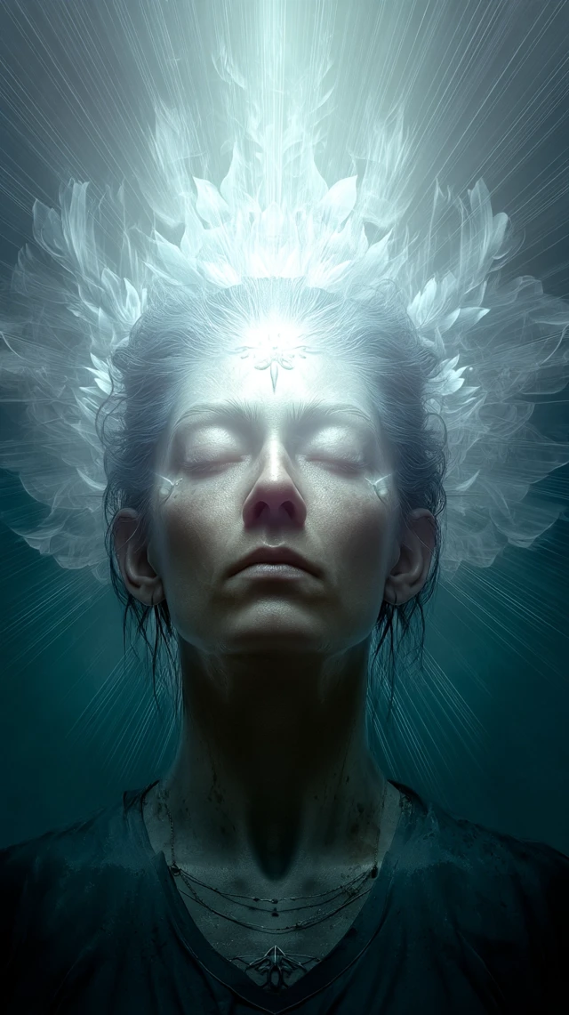 Photorealistic Psychic Portrait Symmetric